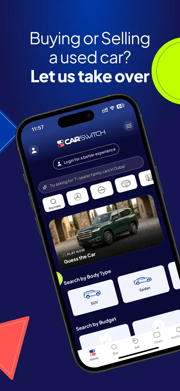 CarSwitch iOS screen